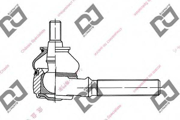 DJ PARTS DE1129 Наконечник поперечної кермової тяги