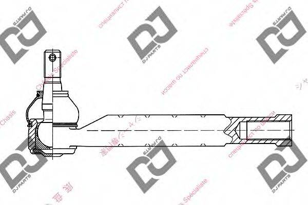 DJ PARTS DE1194 Наконечник поперечної кермової тяги