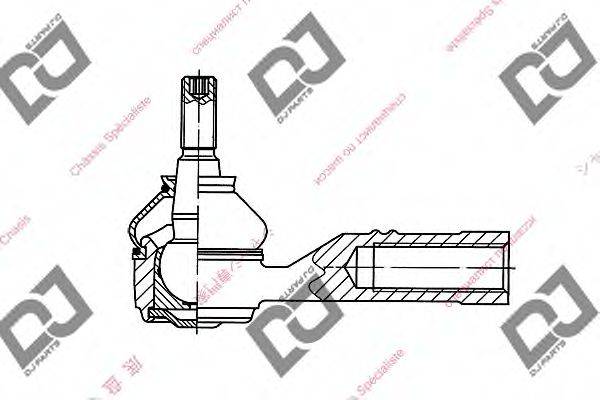 DJ PARTS DE1218 Наконечник поперечної кермової тяги