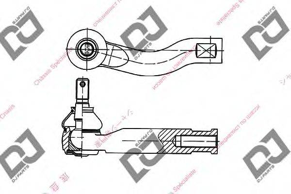 DJ PARTS DE1301 Наконечник поперечної кермової тяги