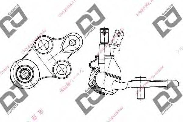 DJ PARTS DB1155 несучий / напрямний шарнір