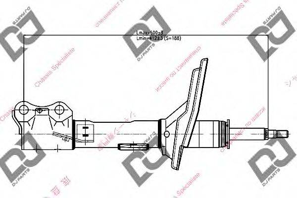 DJ PARTS DS1049GS Амортизатор