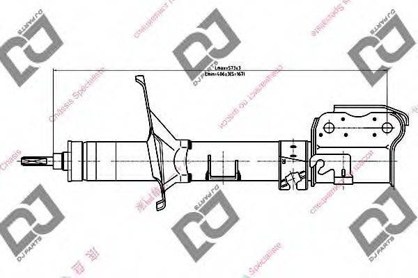 DJ PARTS DS1122GS Амортизатор