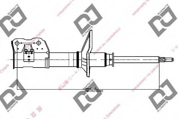 DJ PARTS DS1143HS Амортизатор