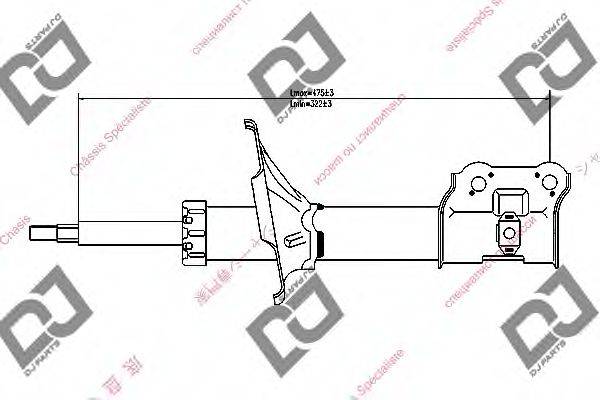 DJ PARTS DS1269GS Амортизатор