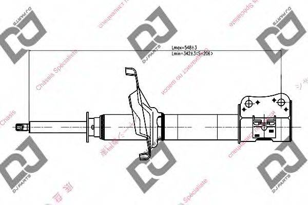 DJ PARTS DS1081GS Амортизатор