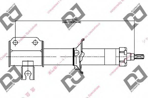 DJ PARTS DS1186GS Амортизатор