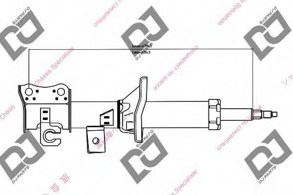 DJ PARTS DS1243GS Амортизатор