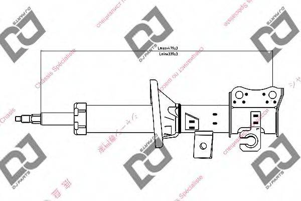 DJ PARTS DS1244GS Амортизатор