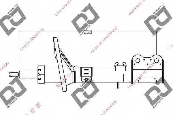 DJ PARTS DS1248GS Амортизатор