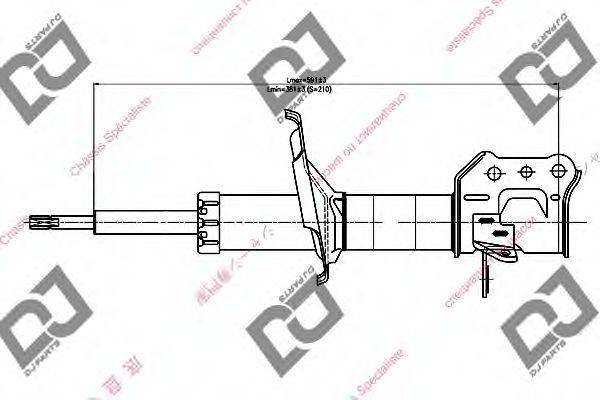 DJ PARTS DS1198GS Амортизатор