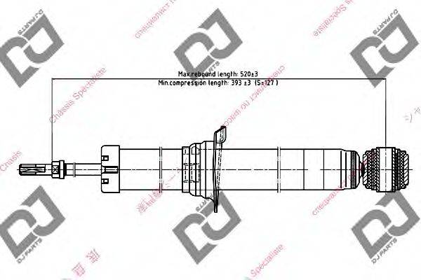 DJ PARTS DS1647GT Амортизатор