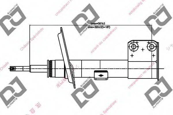 DJ PARTS DS1376GS Амортизатор