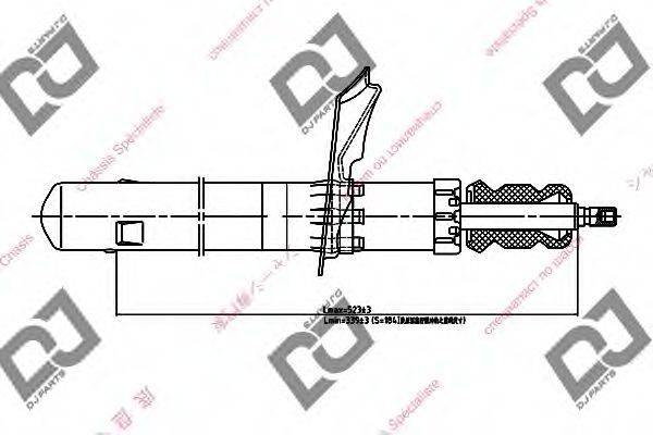 DJ PARTS DS1382GS Амортизатор