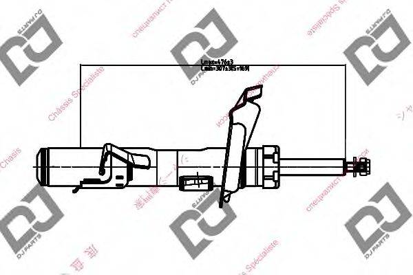 DJ PARTS DS1662GS Амортизатор