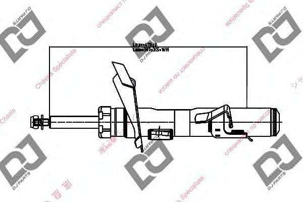 DJ PARTS DS1663GS Амортизатор