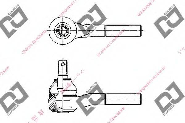 DJ PARTS DE1039 Наконечник поперечної кермової тяги