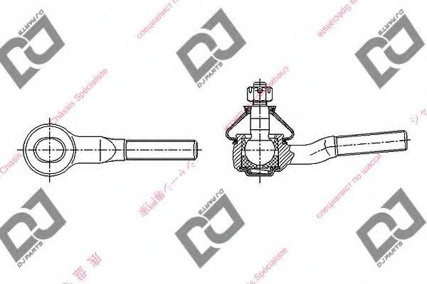 DJ PARTS DE1325 Наконечник поперечної кермової тяги