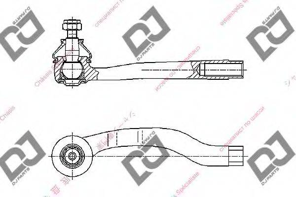 DJ PARTS DE1057 Наконечник поперечної кермової тяги