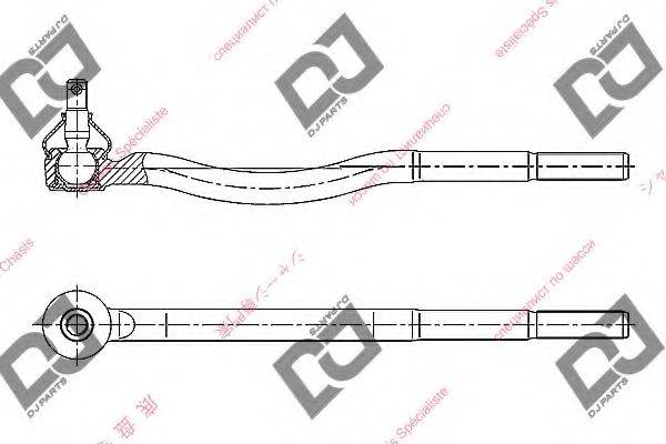 DJ PARTS DE1078 Наконечник поперечної кермової тяги