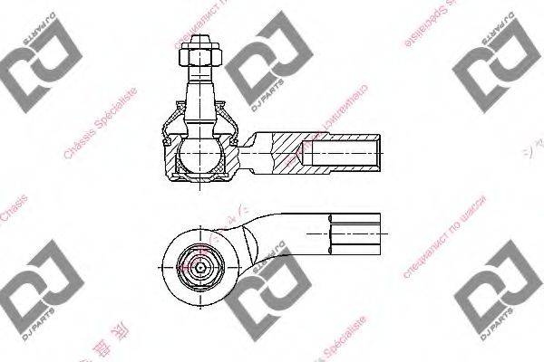 DJ PARTS DE1243 Наконечник поперечної кермової тяги