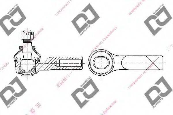 DJ PARTS DE1376 Наконечник поперечної кермової тяги