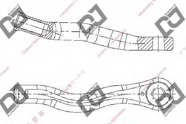 DJ PARTS DE1421 Наконечник поперечної кермової тяги