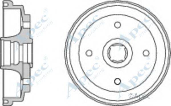 APEC BRAKING DRM9100 Гальмівний барабан