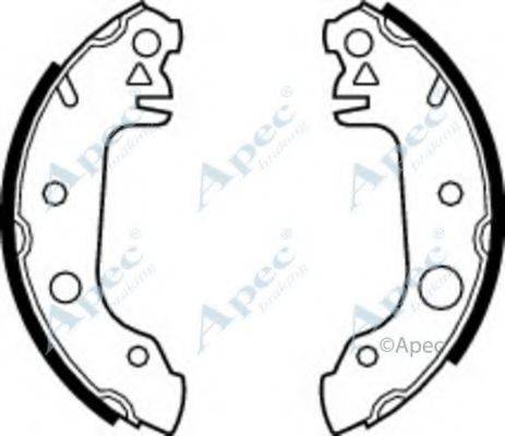 APEC BRAKING SHU100 Гальмівні колодки