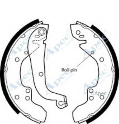 APEC BRAKING SHU354 Гальмівні колодки