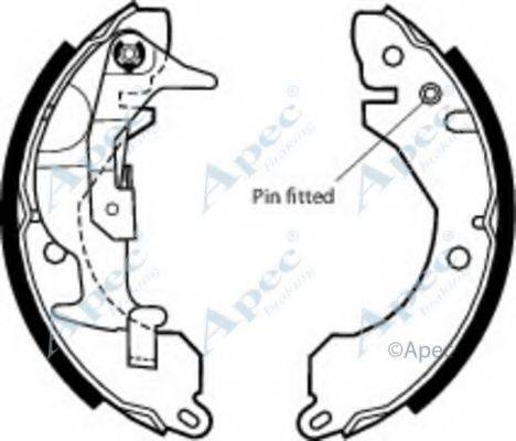 APEC BRAKING SHU440 Гальмівні колодки
