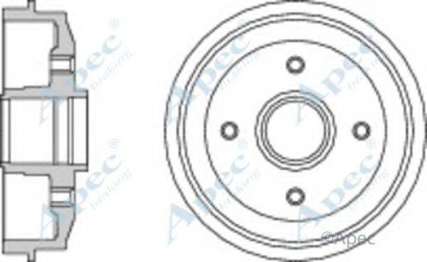 APEC BRAKING DRM9111 Гальмівний барабан