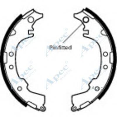APEC BRAKING SHU566 Гальмівні колодки