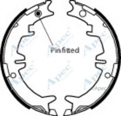 APEC BRAKING SHU612 Гальмівні колодки