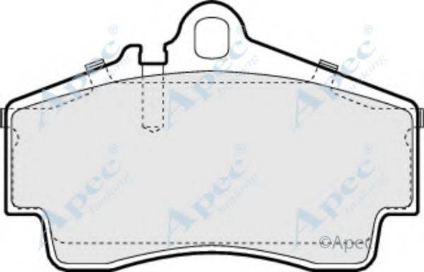 APEC BRAKING PAD1029 Комплект гальмівних колодок, дискове гальмо