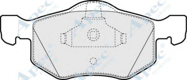 APEC BRAKING PAD1254 Комплект гальмівних колодок, дискове гальмо