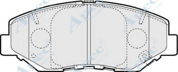 APEC BRAKING PAD1284 Комплект гальмівних колодок, дискове гальмо