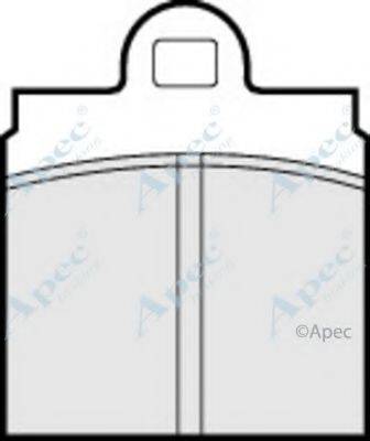 APEC BRAKING PAD133 Комплект гальмівних колодок, дискове гальмо