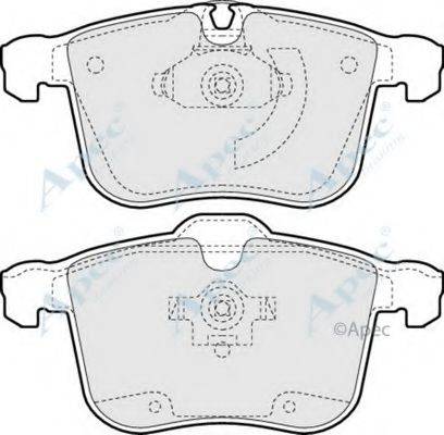 APEC BRAKING PAD1358 Комплект гальмівних колодок, дискове гальмо