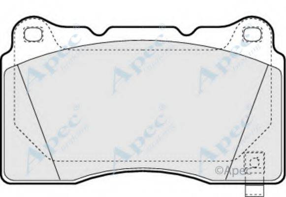 APEC BRAKING PAD1391 Комплект гальмівних колодок, дискове гальмо