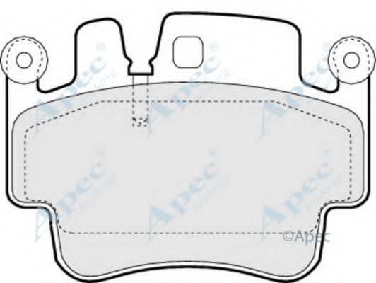 APEC BRAKING PAD1409 Комплект гальмівних колодок, дискове гальмо