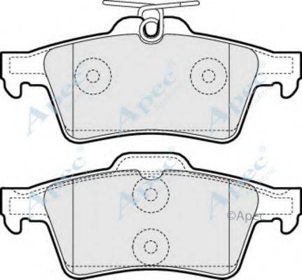 APEC BRAKING PAD1448 Комплект гальмівних колодок, дискове гальмо