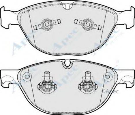 APEC BRAKING PAD1757 Комплект гальмівних колодок, дискове гальмо