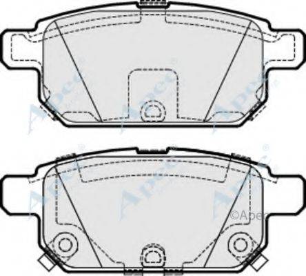 APEC BRAKING PAD1843 Комплект гальмівних колодок, дискове гальмо