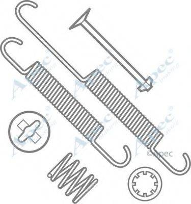 APEC BRAKING KIT602 Комплектуючі, гальмівна колодка