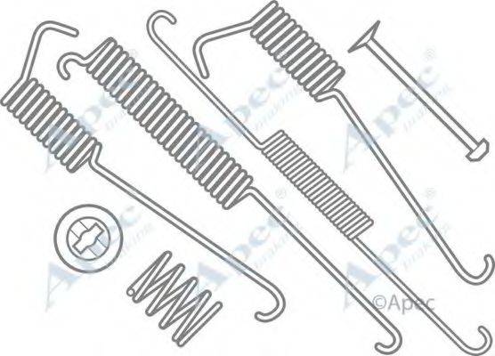 APEC BRAKING KIT607 Комплектуючі, гальмівна колодка