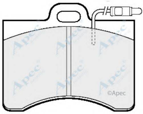 APEC BRAKING PAD275 Комплект гальмівних колодок, дискове гальмо