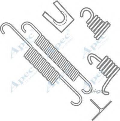 APEC BRAKING KIT612 Комплектуючі, гальмівна колодка