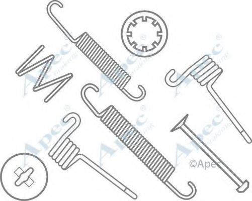 APEC BRAKING KIT620 Комплектуючі, гальмівна колодка