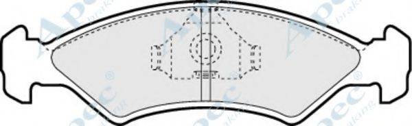 APEC BRAKING PAD423 Комплект гальмівних колодок, дискове гальмо